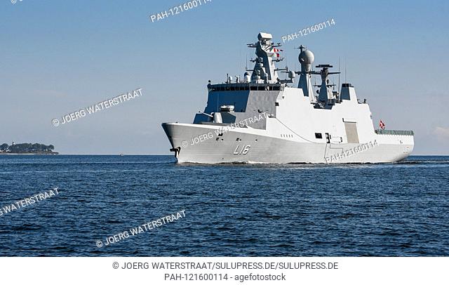 21.06.2019, at the end of the NATO maneuver BALTOPS 2019 and at the beginning of the Kieler Woche, numerous ships arrive at the Kiel naval base on Friday...