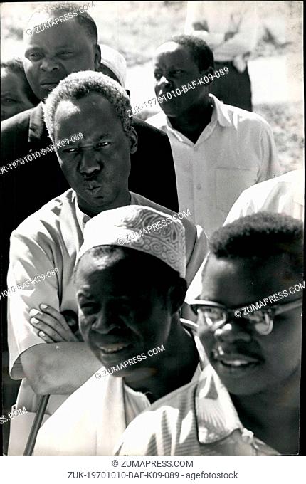 Oct. 10, 1970 - Presidential and General elections in Tanzania: Tanzanians went to the polls today to elect their President and a new Parliament
