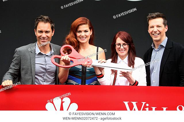 'Will & Grace' Start Of Production Kick Off Event And Ribbon Cutting Ceremony Featuring: Eric McCormack, Debra Messing, Megan Mullally