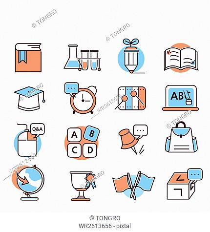 Icons related to education