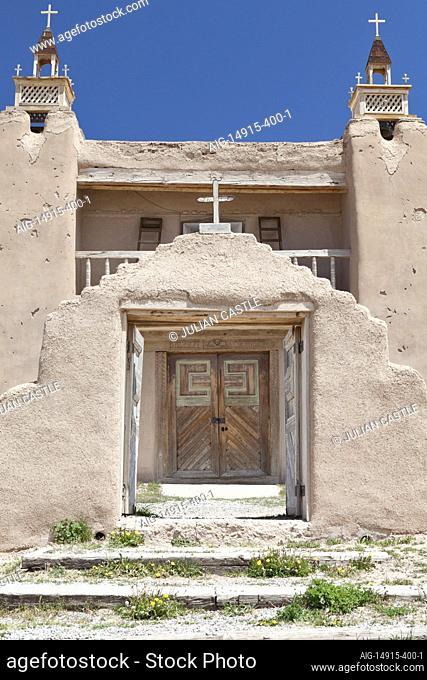 The San Jose de Gracia Catholic Church, Las Trampas, New Mexico, USA. (Built 1760)