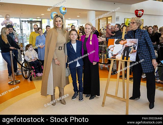 Queen Maxima of The Netherlands at the Prinses Maxima Centrum in Utrecht, on February 14, 2023, for a workvisit in the context of the five year anniversary...