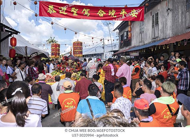 Chinese New Year Festival Capgomeh year 2018 15th day of the 1st month at Siniawan, Sarawak, Malaysia