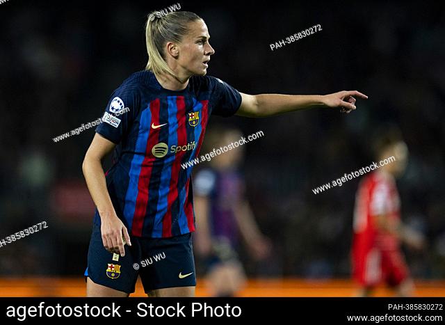 Crnogorcevic (FC Barcelona) in action during the Women?s Champions League football match between FC Barcelona and Bayern Munich