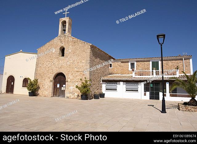 Church of Sant Ferran de ses Roques, Formentera, Pitiusas Islands, Balearic Community, Spain