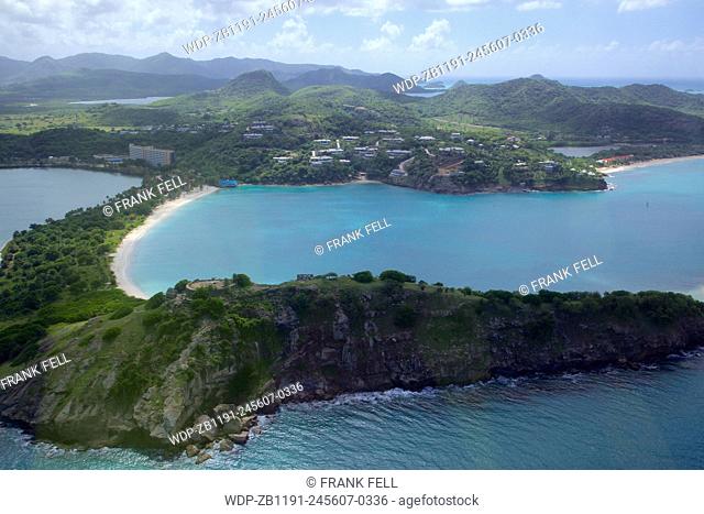 West Indies, Caribbean, Antigua, View over Deep Bay