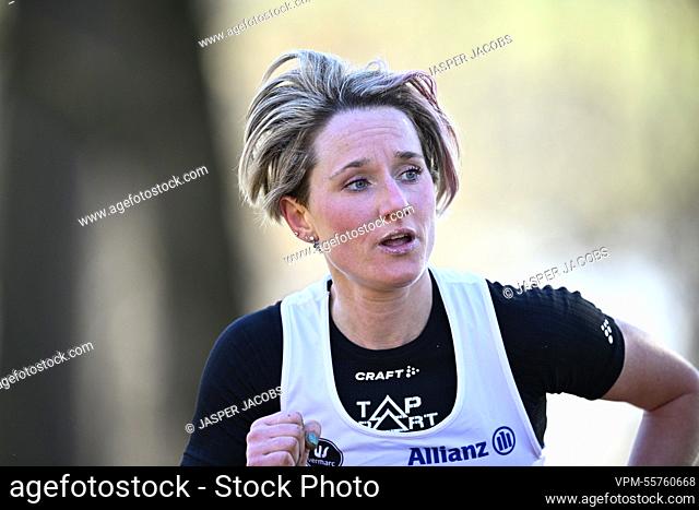 Belgian Eline Dalemans pictured in action during the women's race at the European Cross Country Championships, in Piemonte, Italy, Sunday 11 December 2022