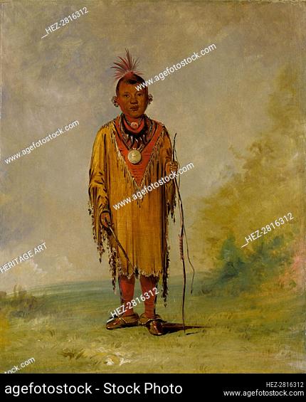 Me-sóu-wahk, Deer's Hair, Favorite Son of Kee-o-kúk, 1835. Creator: George Catlin