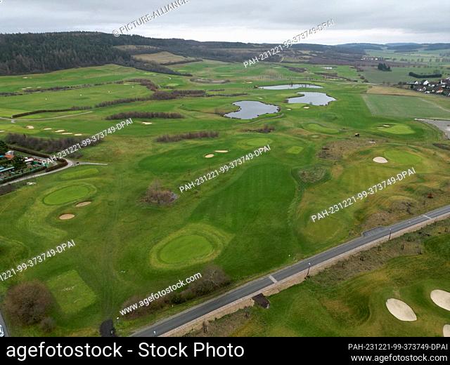 15 December 2023, Thuringia, Blankenhain: View of the Spa & Golf Resort Weimarer Land. (Shot with a drone) Photo: Bodo Schackow/dpa