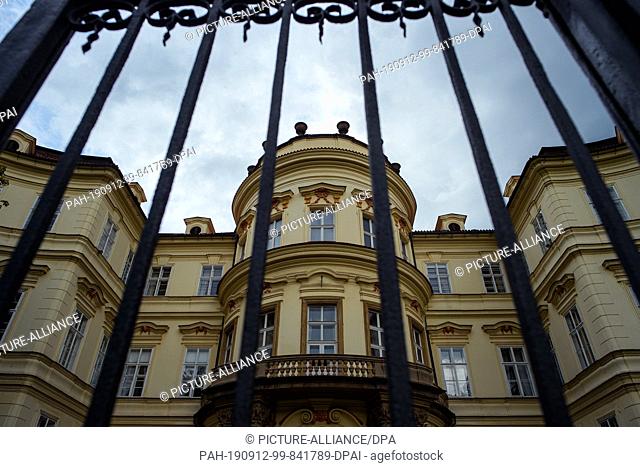 05 September 2019, Czechia, Prag: Exterior view of the Palais Lobkowicz, the seat of the German Embassy in the Czech Republic