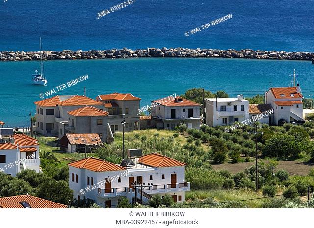 Greece, island samos, Ormos Marathokambou, residences, sea view, Europe, Mediterranean-island, destination, place, harbor-place, coast-place, sea, Mediterranean