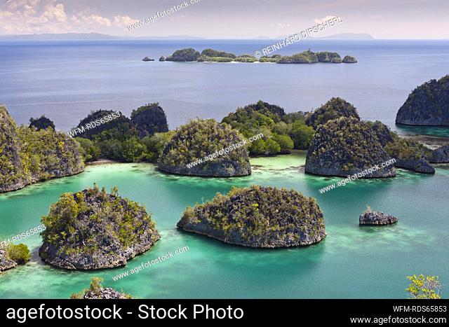 Scenic View of Penemu Island, Fam Islands, Raja Ampat, West Papua, Indonesia