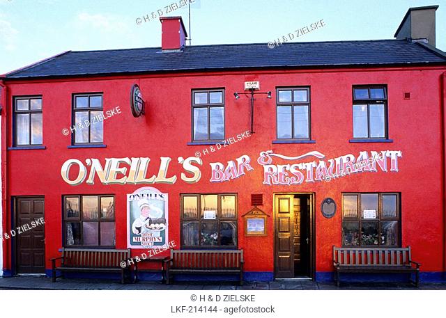 Europe, Great Britain, Ireland, Co. Cork, Ring of Beara, Pub O'Neill's in Allihies