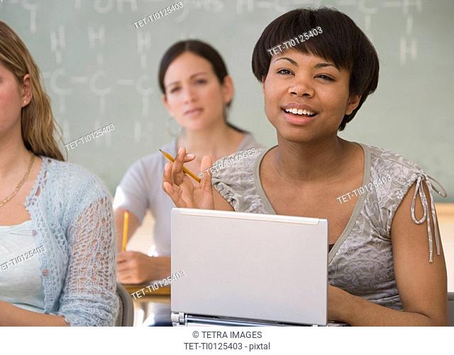 Ethnic-ethnic women in classroom