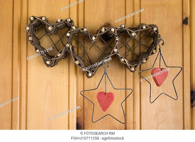 clitherall, heart, decor, wall, star, fanciful