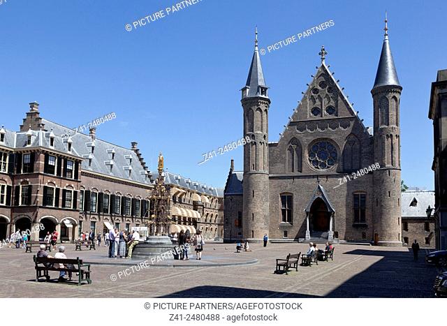 The Binnenhof inner court and The Knight s Hall at The Hague, Holland
