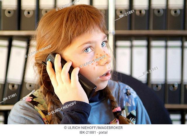 Girl on the telephone