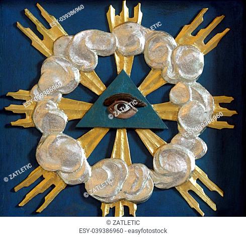 Christian religious symbol - all-seeing eye