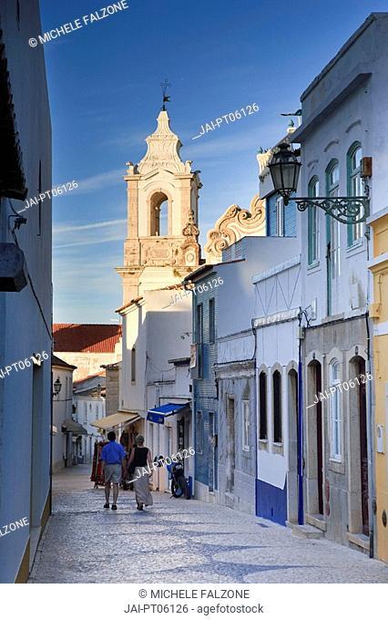 Ingreja de Santo Antonio and Lagos town center, Algarve, Portugal