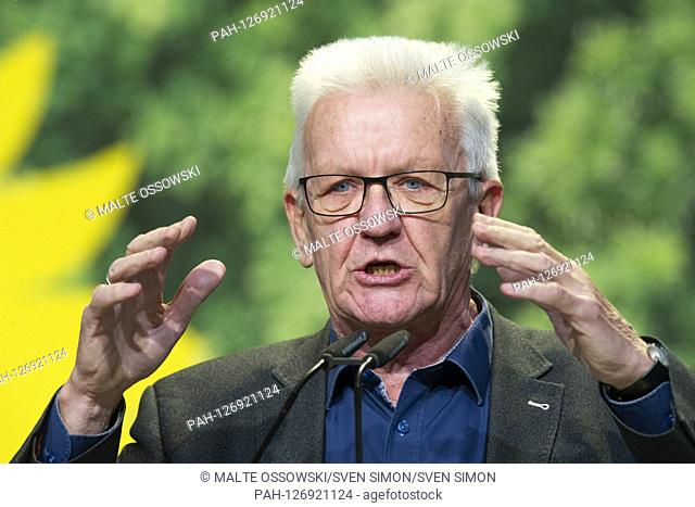 Winfried KRETSCHMANN, State Premier of Baden-Wuerttemberg, in his speech, 44th Ordinary Federal Delegates Conference of the party alliance 90 / The Greens in...