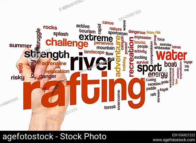 Rafting word cloud concept