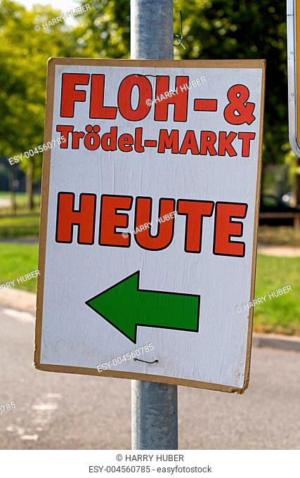 Flea and jumble market poster