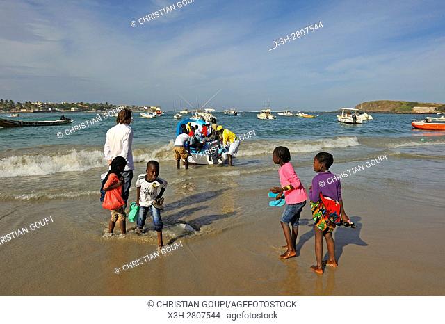 beach at Ngor village, Pointe des Almadies, Dakar, Senegal, West Africa