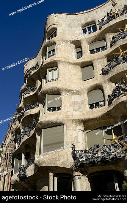 casa Mila, one of the famous building of Gaudi in Barcelona Spain, December 2, 2023. (CTK Photo/Ondrej Zaruba)