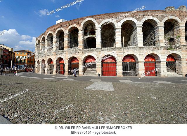 Arena, Piazza Bra, Verona province, Veneto, Italy