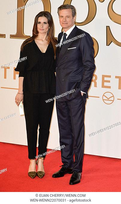 World premiere of the 'Kingsman: The Secret Service' at the Odeon Leicester Square - Arrivals Featuring: Colin Firth, Livia Giuggiol Where: London