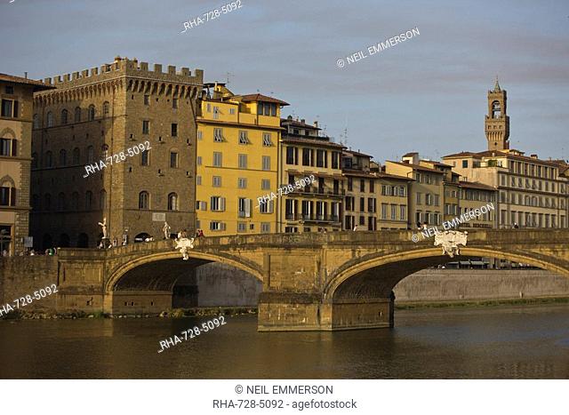 Ponte Santa Trinita over the River Arno, Florence, Tuscany, Italy, Europe