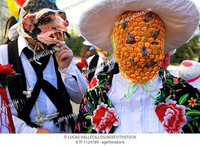 Mascarita and Botarga  Carnival, Almiruete  Tamajon, Guadalajara province, Castilla-La Mancha, Spain