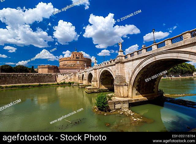 Castle de Sant Angelo in Rome Italy - architecture background