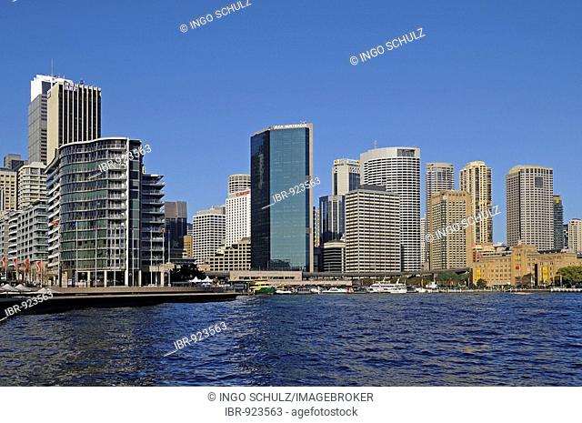 Tower blocks of the Business District on Circular Quay, Sydney, Australia