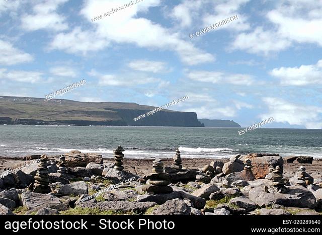 doolin beach with rock stacks