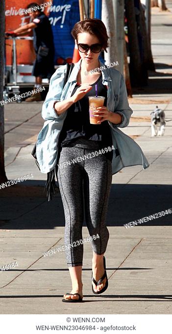 Lily Collins gets a coffee in West Hollywood Featuring: Lily Collins Where: West Hollywood, California, United States When: 20 Oct 2015 Credit: WENN