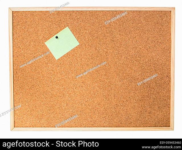 Pinnwand aus Kork mit gelben Notizzetel
