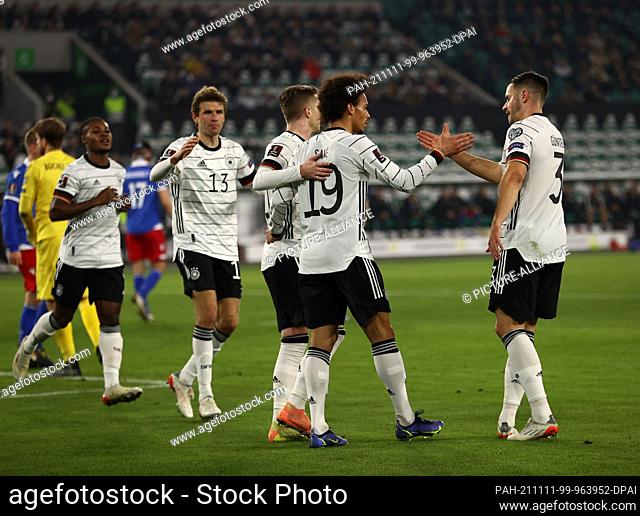 11 November 2021, Lower Saxony, Wolfsburg: Football: National team, World Cup qualifying, Group stage, Group J, Matchday 9