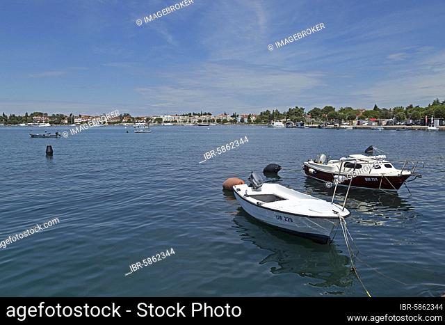 Two boats in port, Umag, Istria, Croatia, Europe