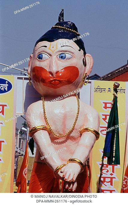 Bal Hanuman idol on Hindu New Year, Girgaon, Mumbai, India