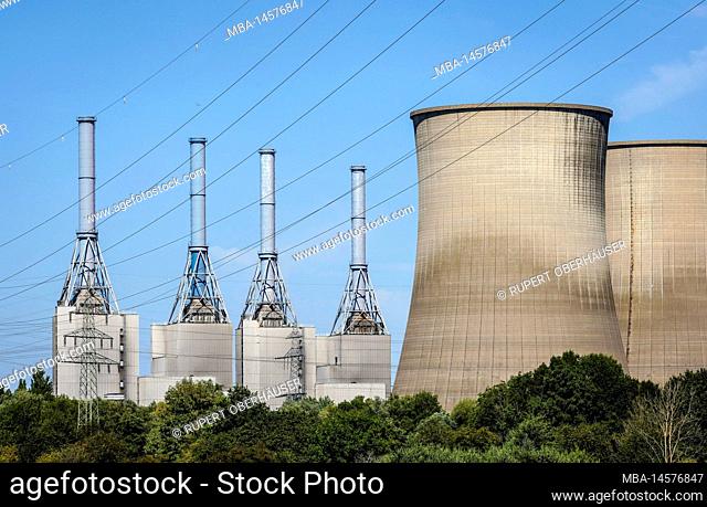 Gersteinwerk power plant, RWE, natural gas steam power plant, Werne, North Rhine-Westphalia, Germany, Europe