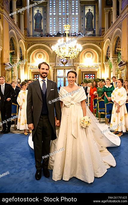 The Greek Orthodox wedding ceremony of HRH Prince Philippos and Ms. Nina-Nastassja Flohr took place on Saturday, 23rd October
