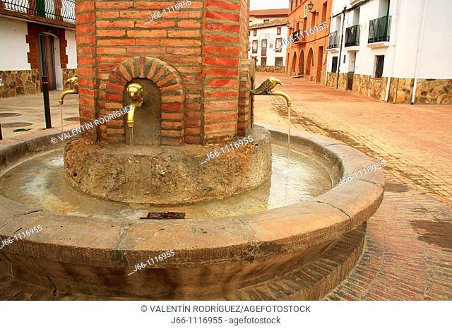 Fountain, Jaraba, Zaragoza province, Aragon, Spain