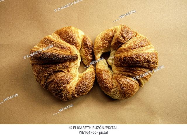 Baked croissants