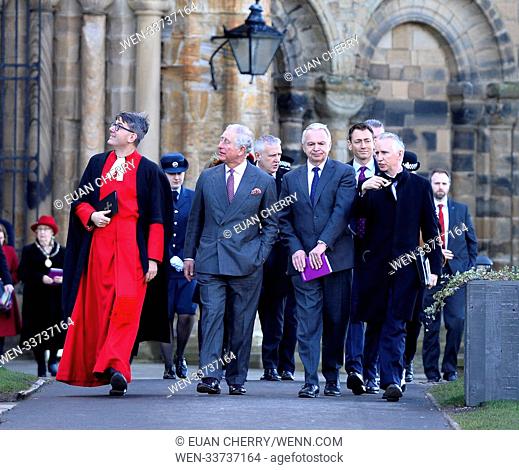 Prince Charles at Durham Cathedral on the first stop of his tour of the city of Durham Featuring: Prince Charles Where: Durham