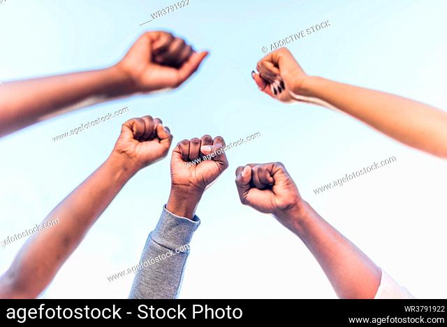 together, unity, fist, black lives matter