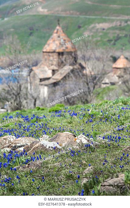 The 9th century Armenian monastery of Sevanavank at lake Sevan