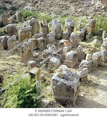 A Tophet Phoenician graveyard at Salammbo, the Phoenician port of Carthage