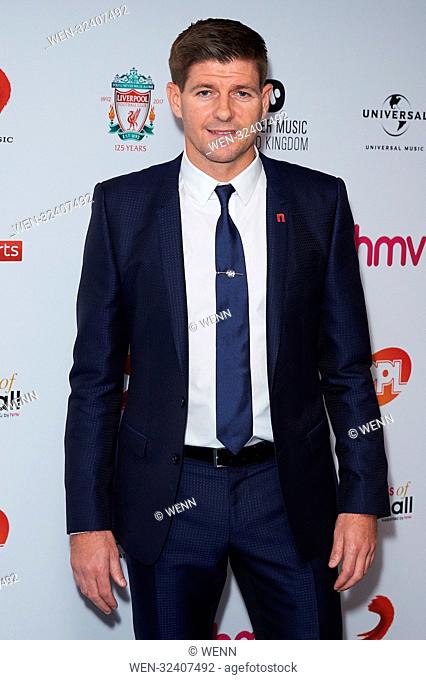 Red carpet arrivals at the Nordoff Robbins Legends of Football event which celebrates the career of Liverpool and England footballer Steven Gerrard