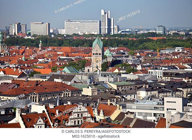 View of Munich, Upper Bavaria, Germany, Europe